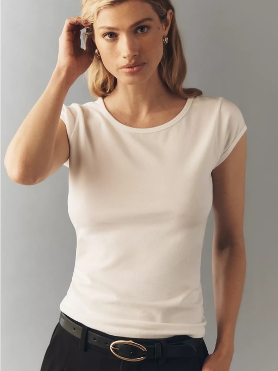 Pilcro Tops - NWT Pilcro Anthropologie Classic 100% Cotton Tee in Yellow